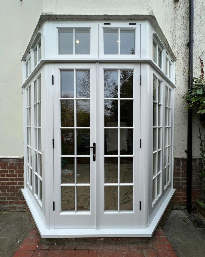 Bay window with pair of doors fitted in Blackheath