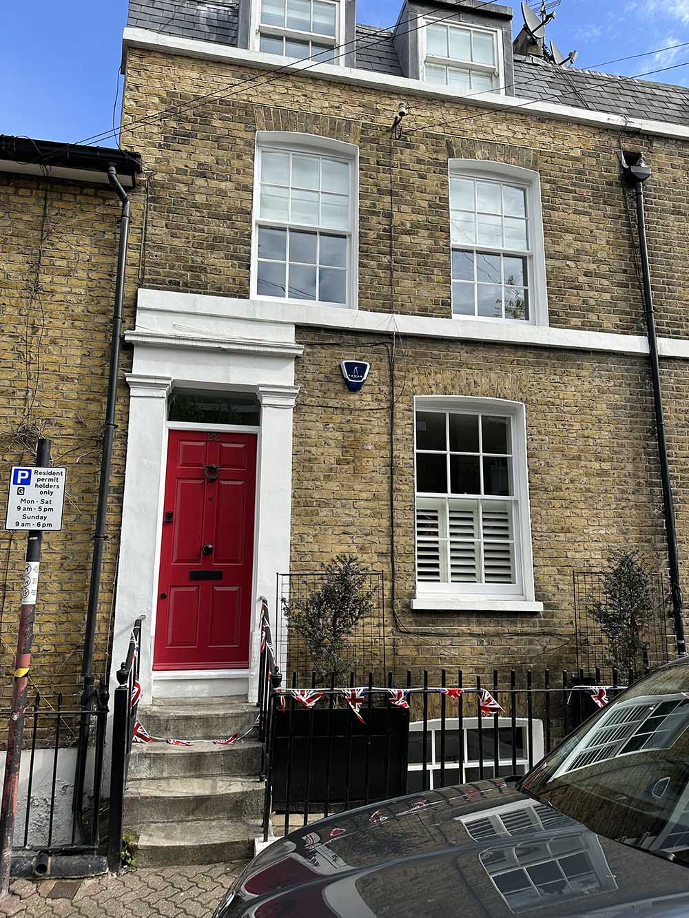 Replacement windows and front door in Greenwich